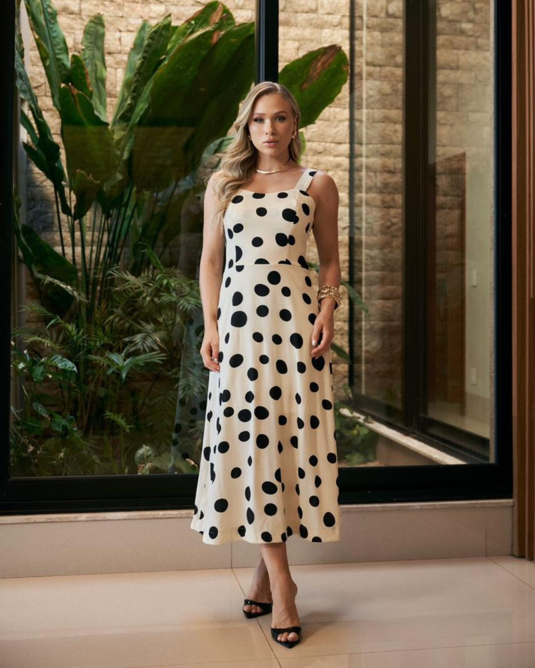 Vestido Poá